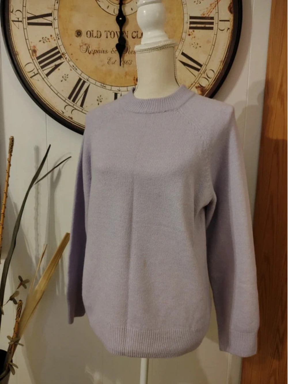 Vince Camuto Lilac Purple Crewneck Sweater M Light Lavender